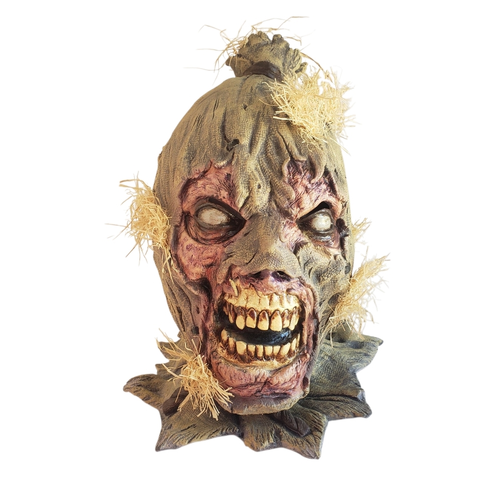 Ghoulish Productions ZOMBIE SCARECROW Adult Horror Halloween Latex Mask